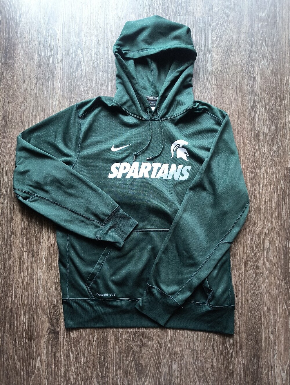 Nike Green Spartans Pullover Hoodie Therma-Fit